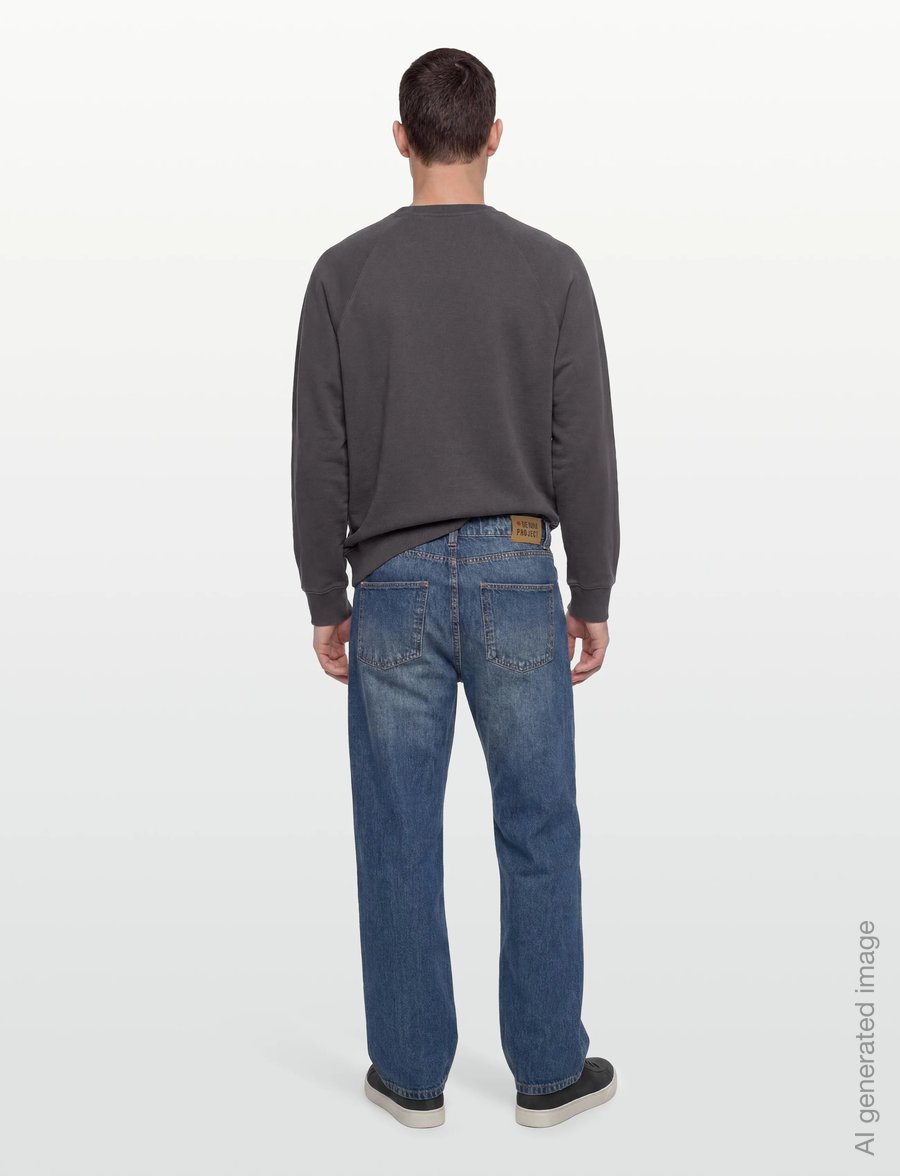 Maison Kitsune - FOX HEAD OVERSIZE SWEATSHIRT - sweatshirts - charcoal - 4