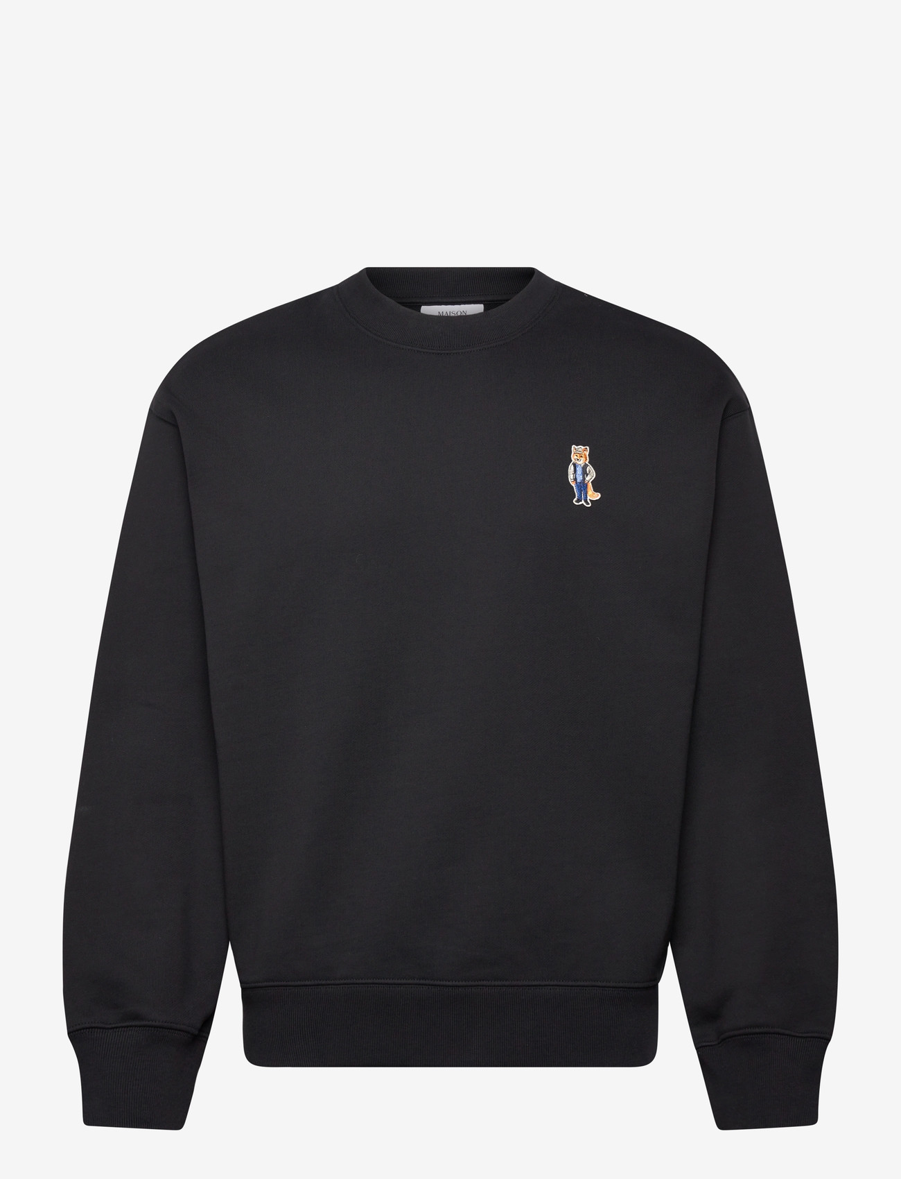 Maison Kitsune - DRESSED FOX COMFORT SWEATSHIRT - sweatshirts - black - 0
