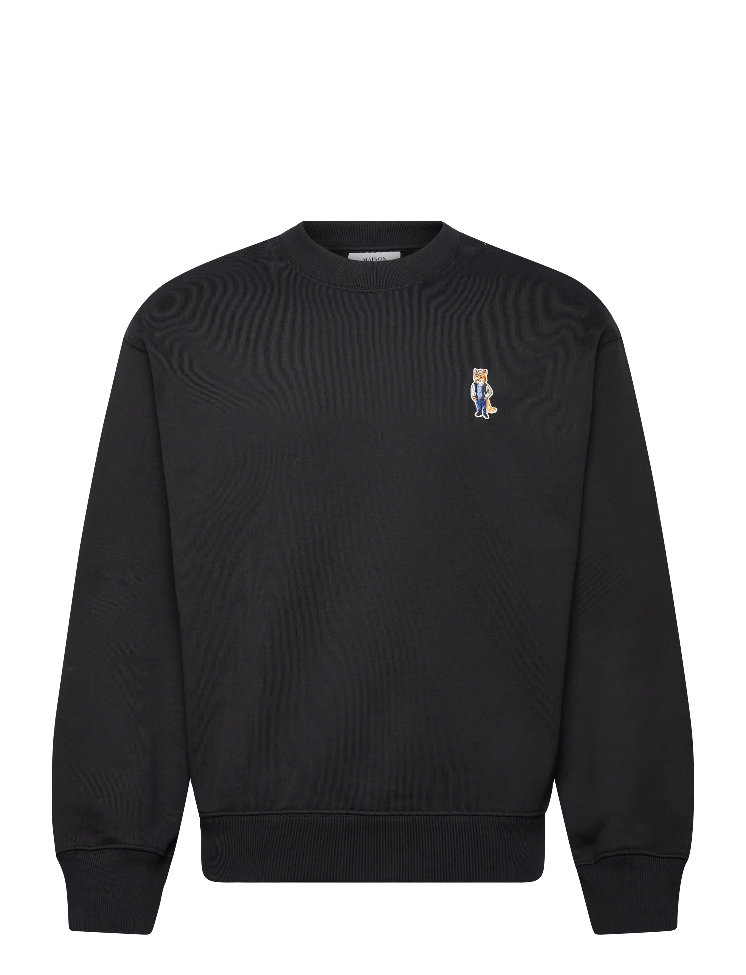 Maison Kitsune DRESSED FOX COMFORT SWEATSHIRT - Kleidung - BLACK / black