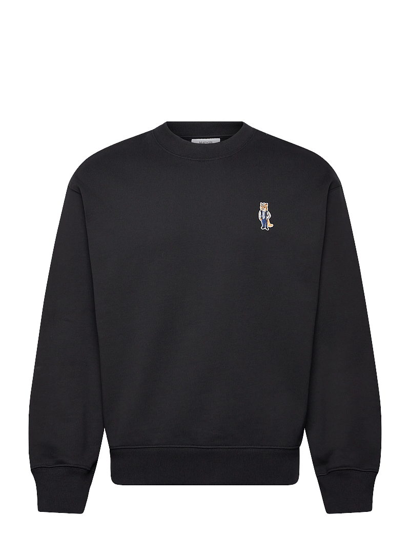 Maison Kitsune - DRESSED FOX COMFORT SWEATSHIRT - sweatshirts - black - 0