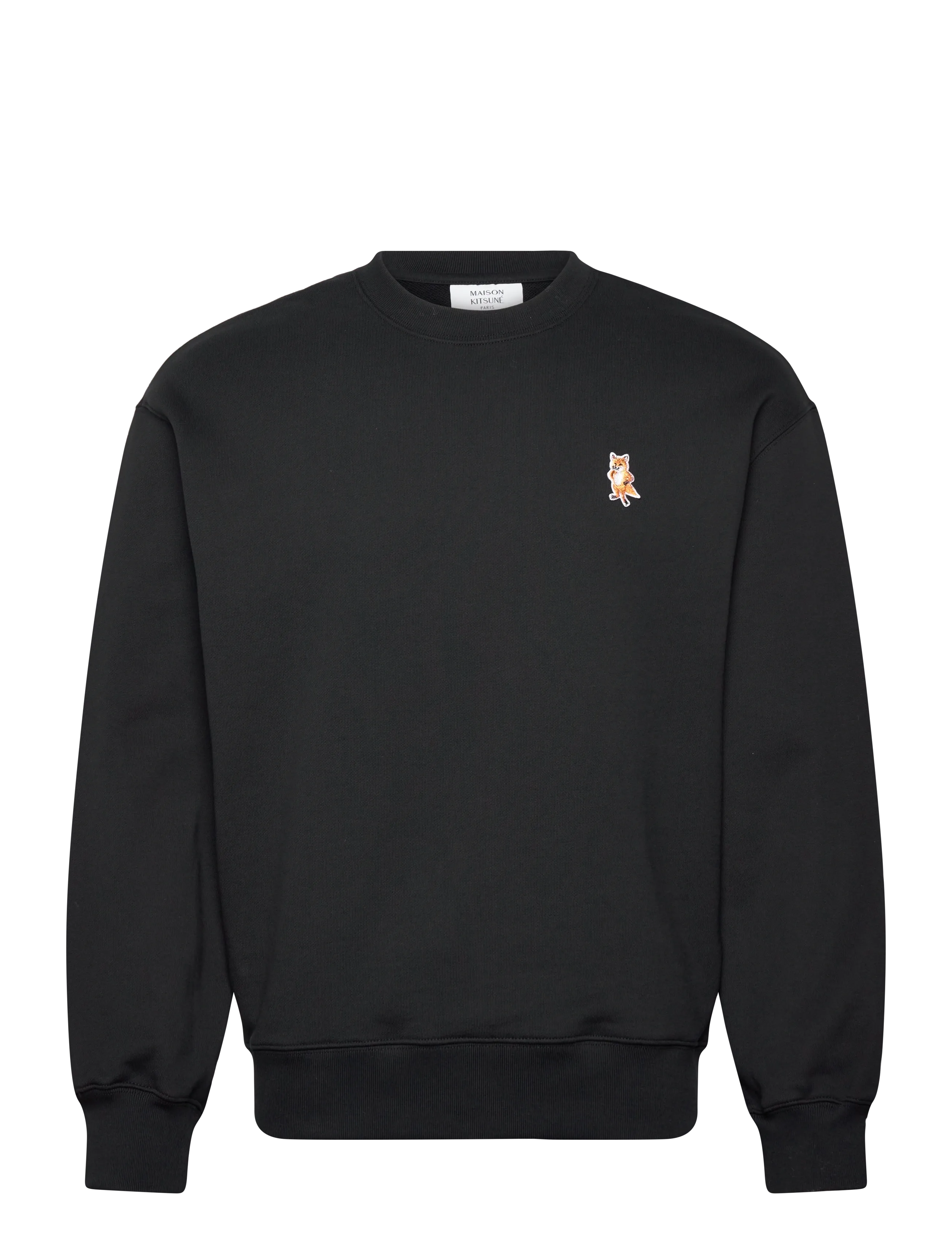 Maison Kitsune STANDING FOX COMFORT SWEATSHIRT - Kleidung - BLACK / black