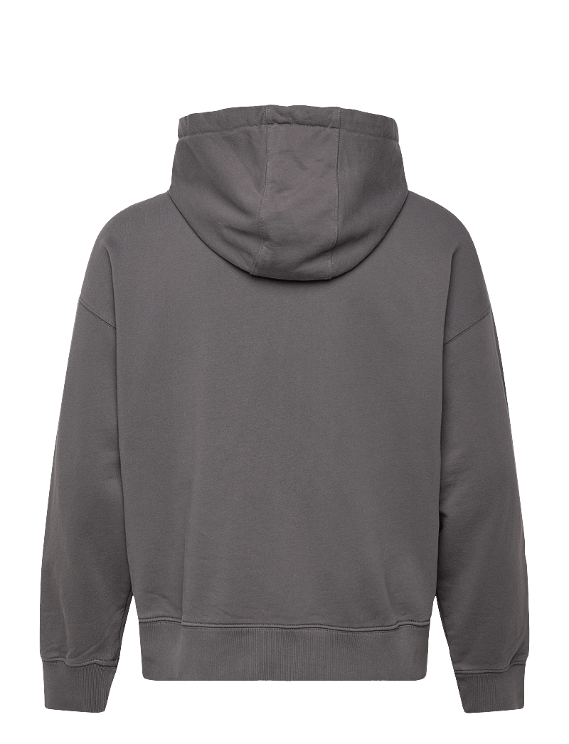 Maison Kitsune - FOX HEAD ZIPPED OVERSIZE HOODIE - kapuzenpullover - charcoal - 1