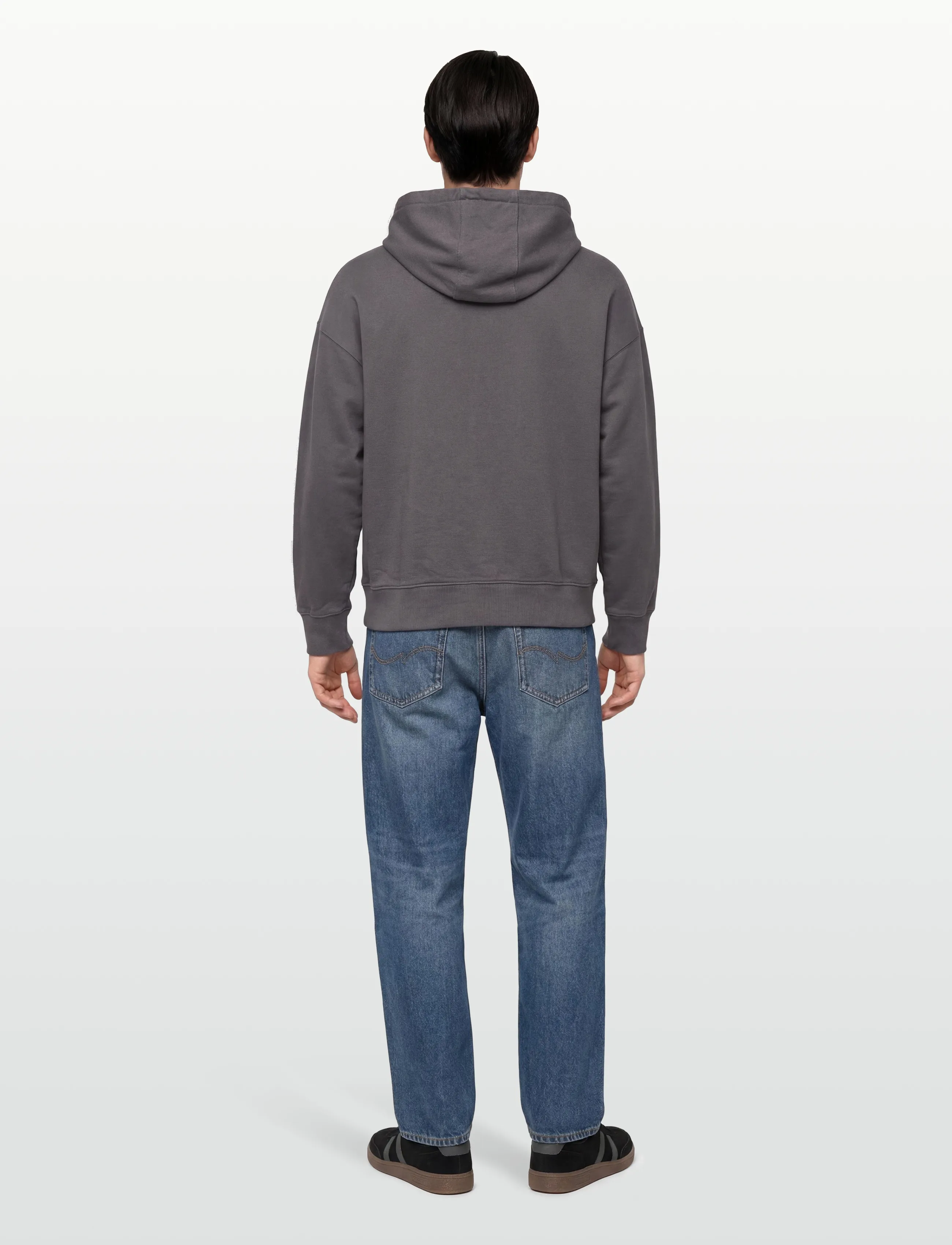 Maison Kitsune - FOX HEAD ZIPPED OVERSIZE HOODIE - kapuzenpullover - charcoal - 4