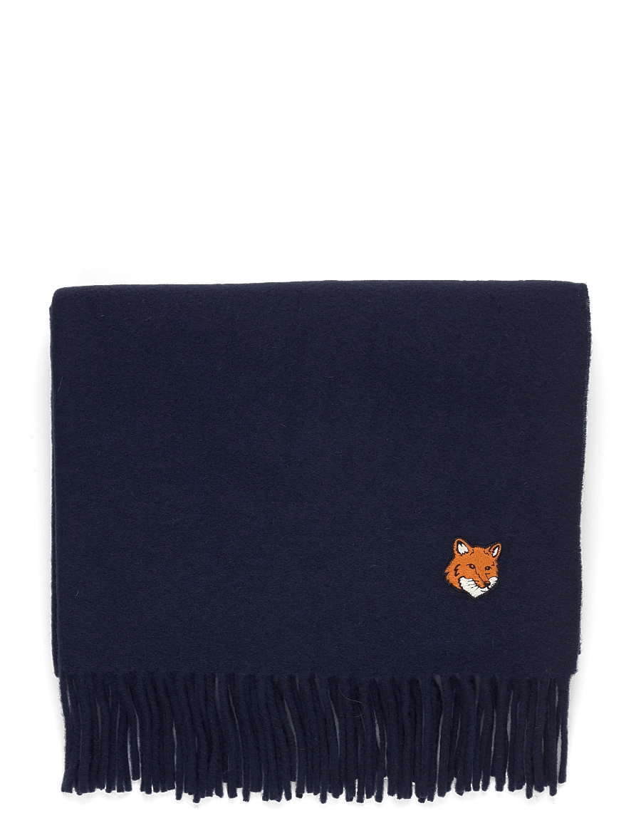 Maison Kitsune - FOX HEAD SCARF - talvesallid - classicnavy - 1