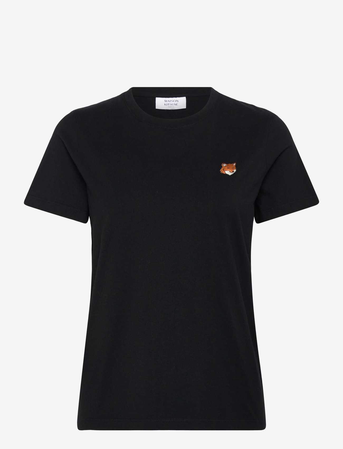 Maison Kitsune - FOX HEAD REGULAR TEE-SHIRT - t-shirts - black - 1