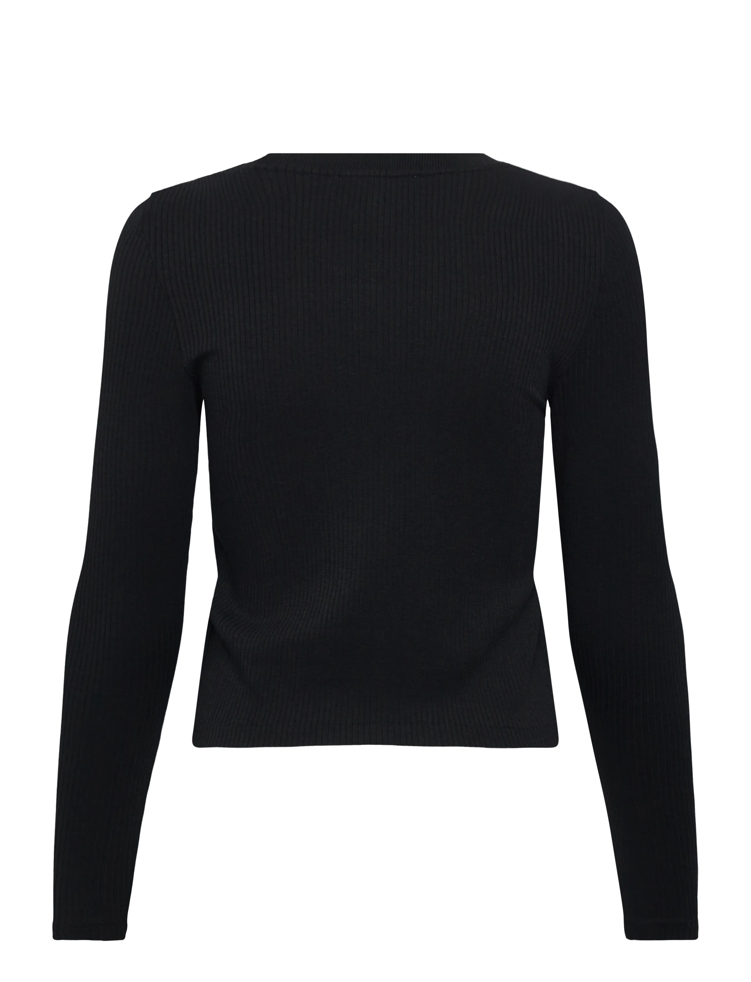 Maison Kitsune - RIBBED BABY FOX LONG SLEEVE TEE-SHIRT - t-shirts met lange mouwen - black - 2