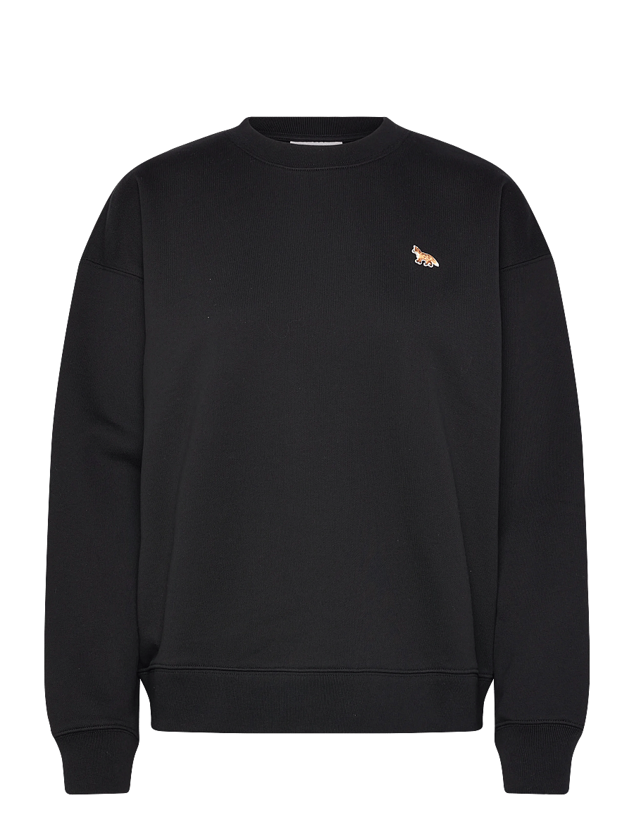 Maison Kitsune - BABY FOX COMFORT SWEATSHIRT - everyday style - black - 1