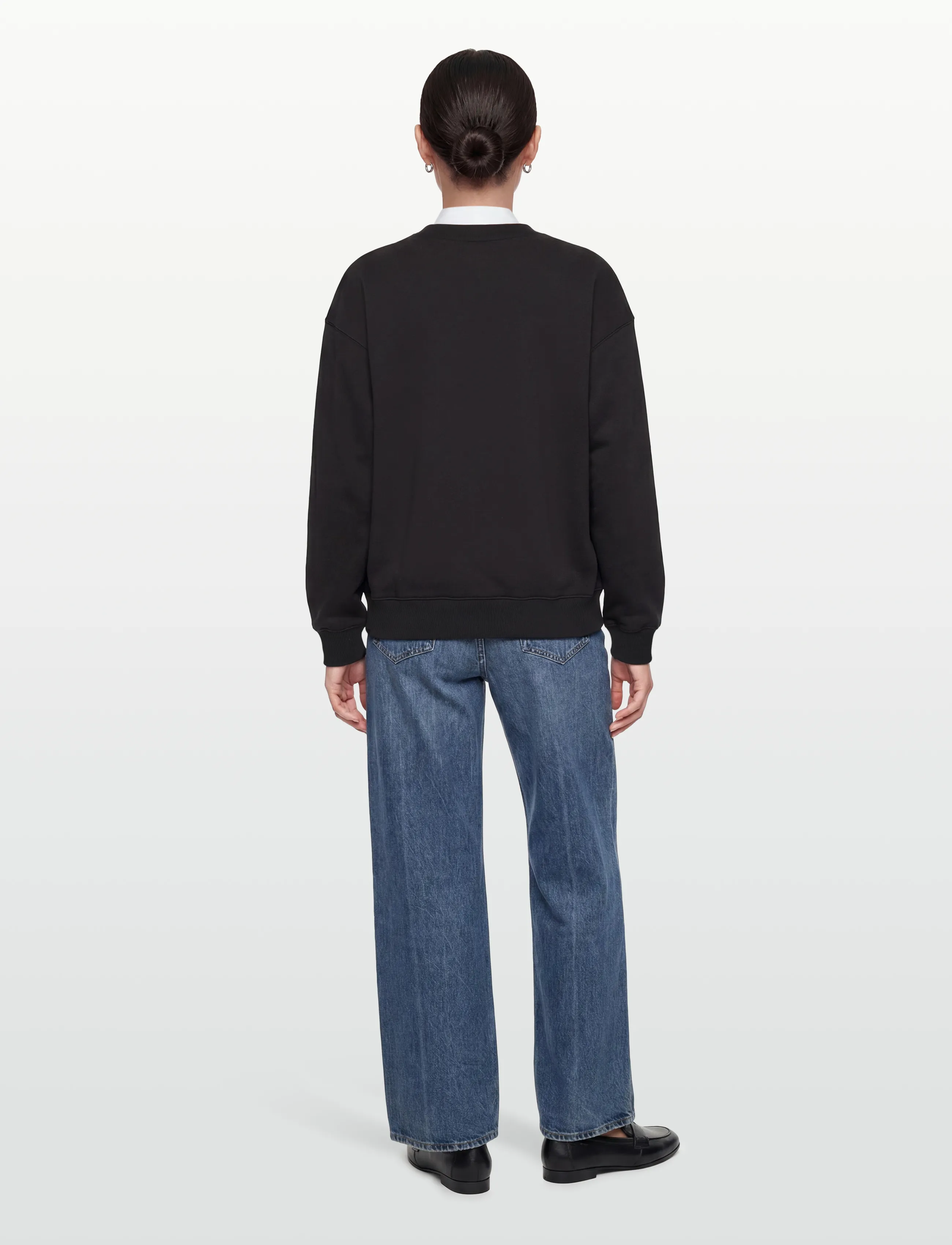 Maison Kitsune - BABY FOX COMFORT SWEATSHIRT - hverdags stil - black - 4