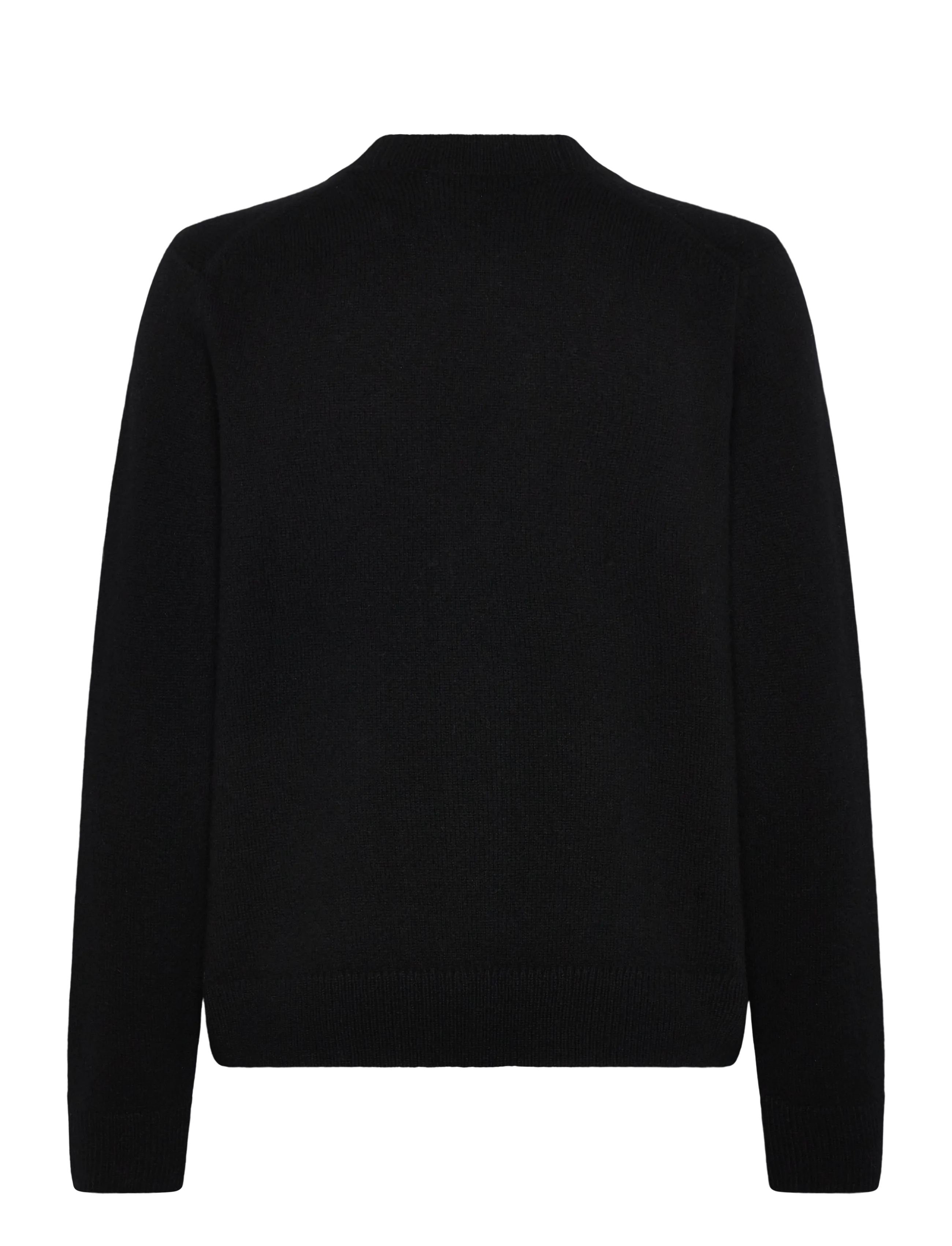 Maison Kitsune - BABY FOX PATCH BOXY CARDIGAN - cardigans - black - 2