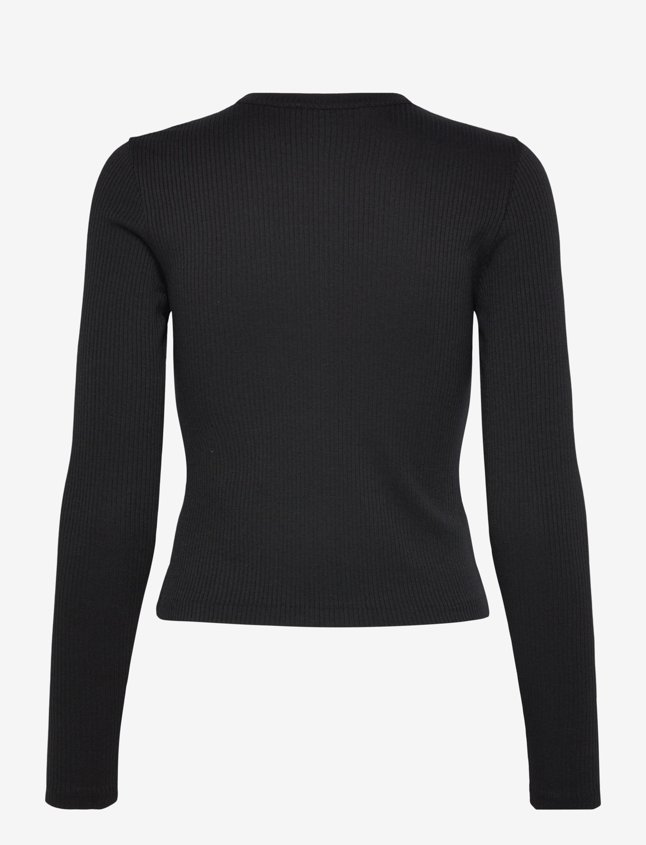 Maison Kitsune - RIBBED BABY FOX CARDIGAN BLACK - cardigans - black - 1