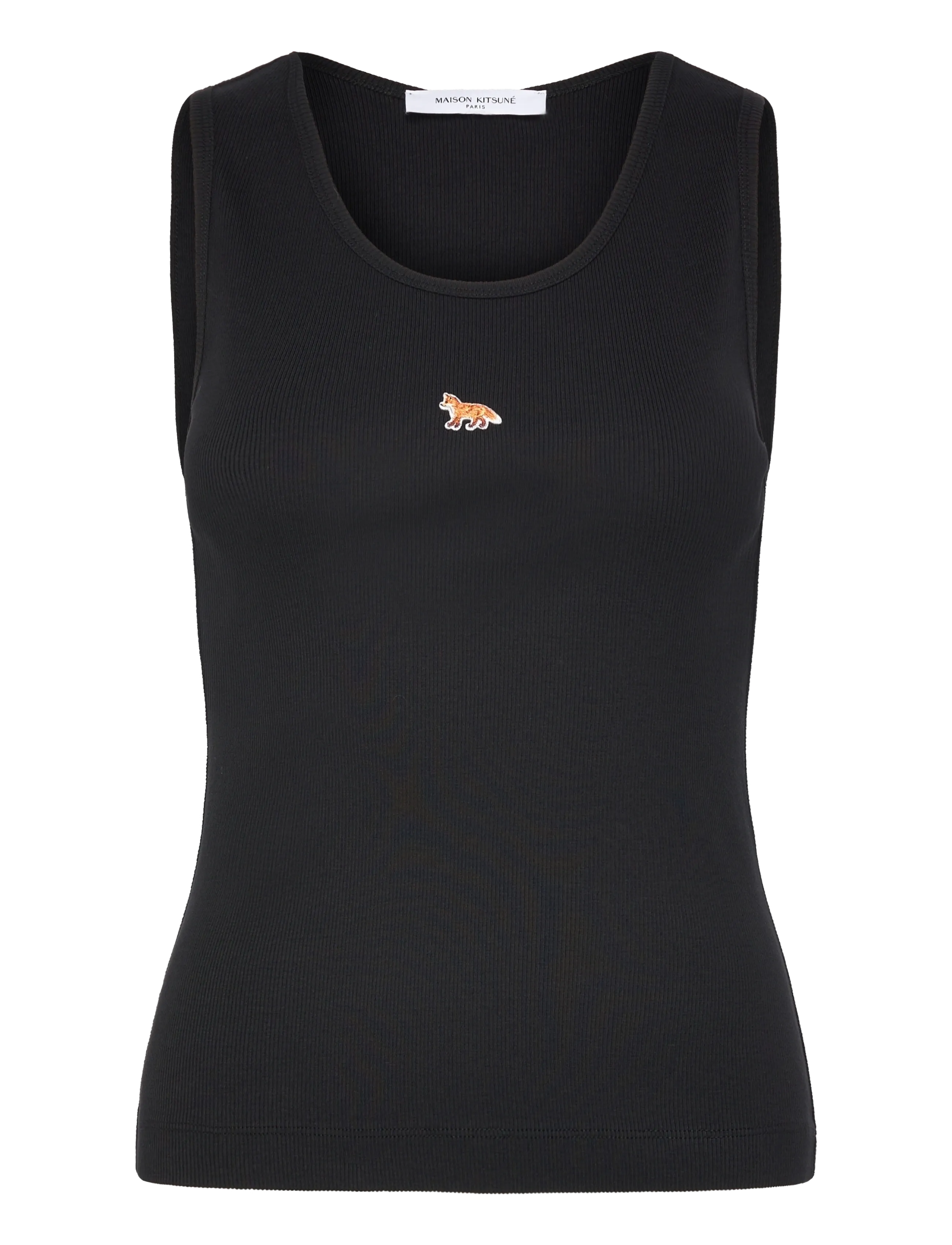 Maison Kitsune BABY FOX TANK TOP - Tøj - BLACK / black
