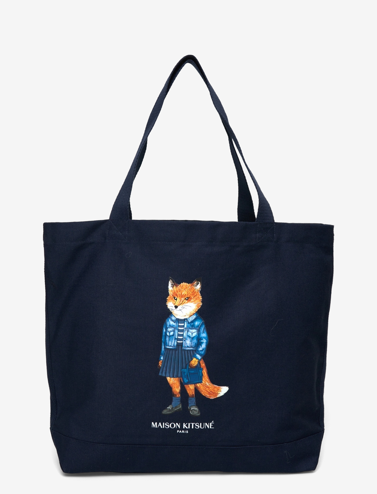 Maison Kitsune - DRESSED  FOX TOTE - shoppers - classicnavy - 0
