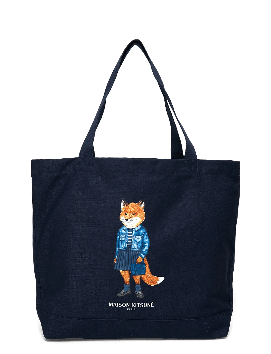 Maison Kitsune - DRESSED FOX TOTE - shoppers - classicnavy - 0