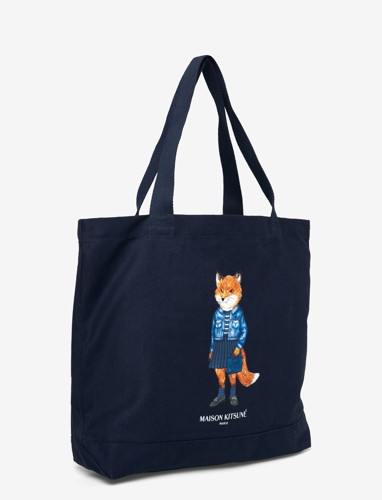 Maison Kitsune - DRESSED  FOX TOTE - shoppers - classicnavy - 2