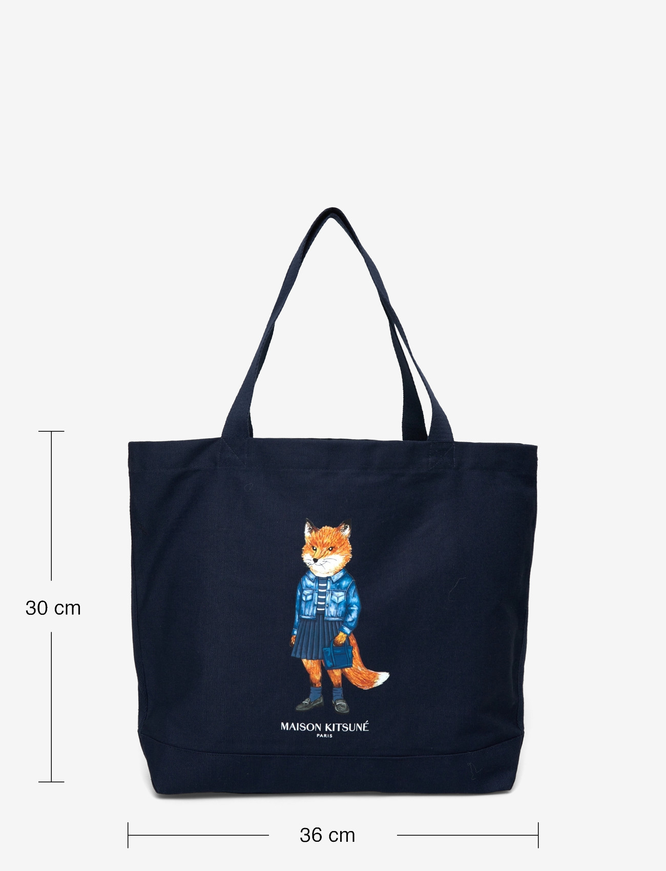Maison Kitsune - DRESSED  FOX TOTE - shoppers - classicnavy - 3