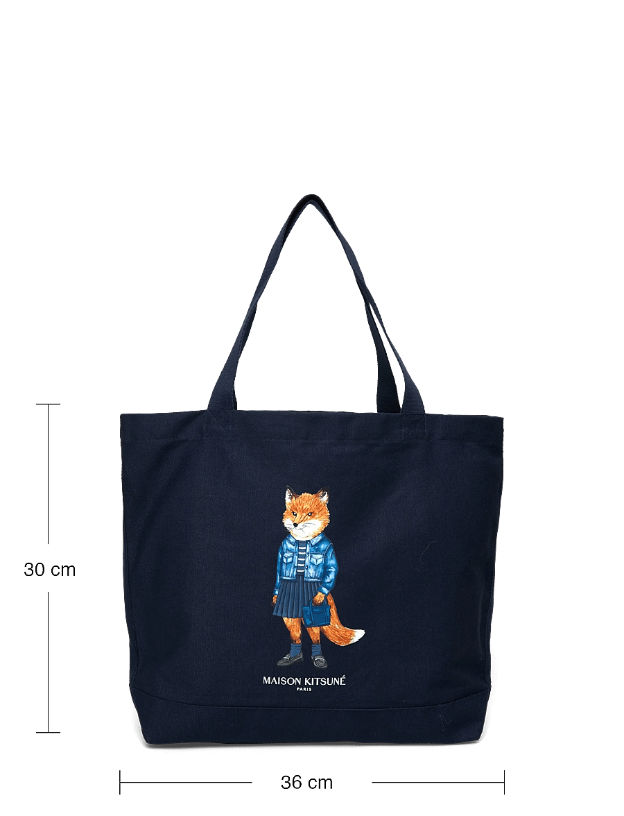 Maison Kitsune - DRESSED FOX TOTE - shoppers - classicnavy - 3