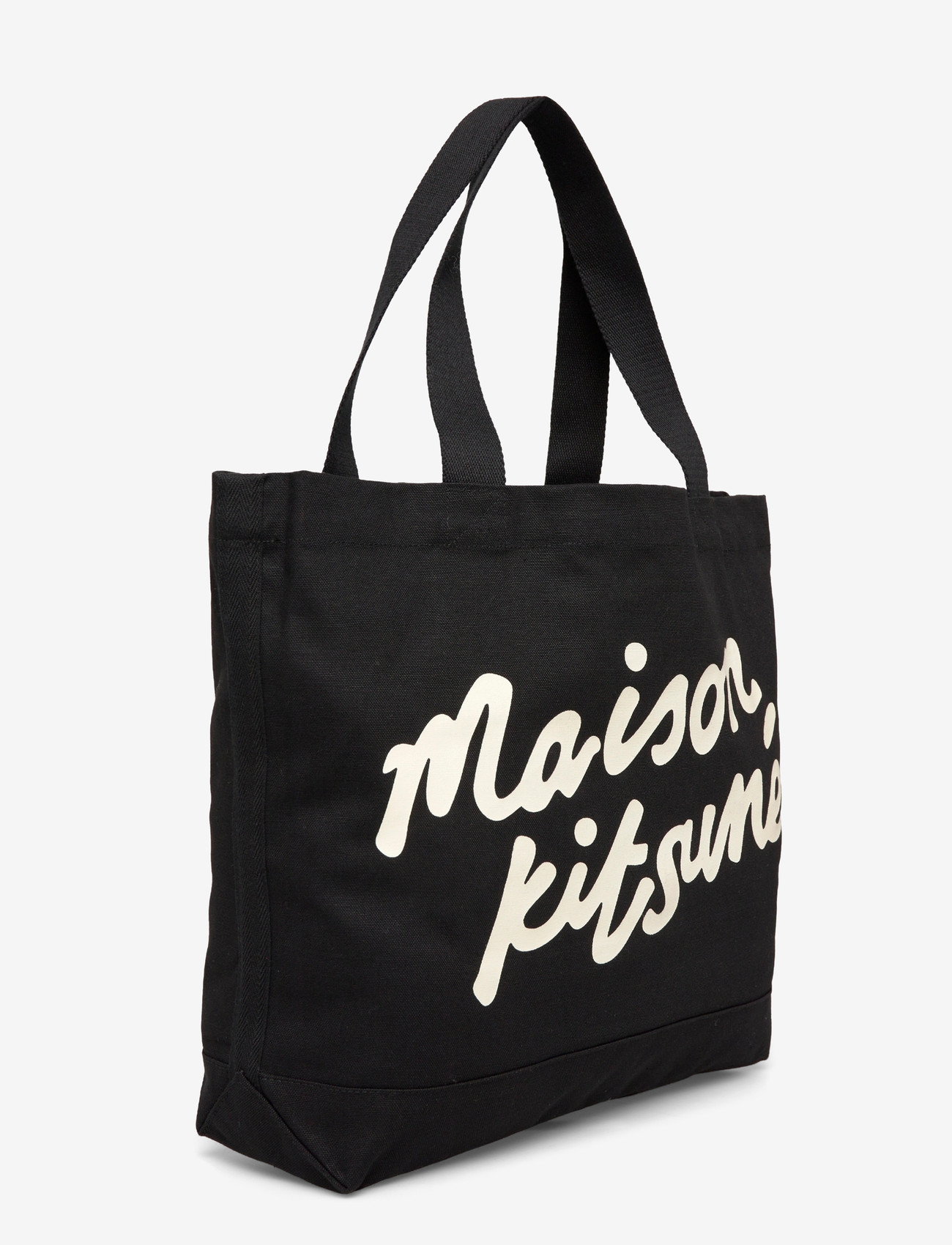 Maison Kitsune - MAISON KITSUNE HANDWRITING TOTE - tote bags - black - 2