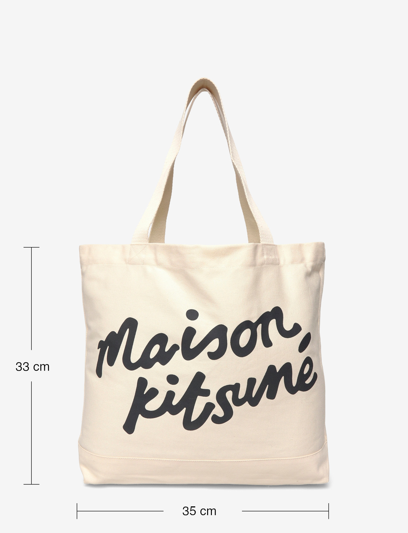 Maison Kitsune - MAISON KITSUNE HANDWRITING TOTE - ecru - 3