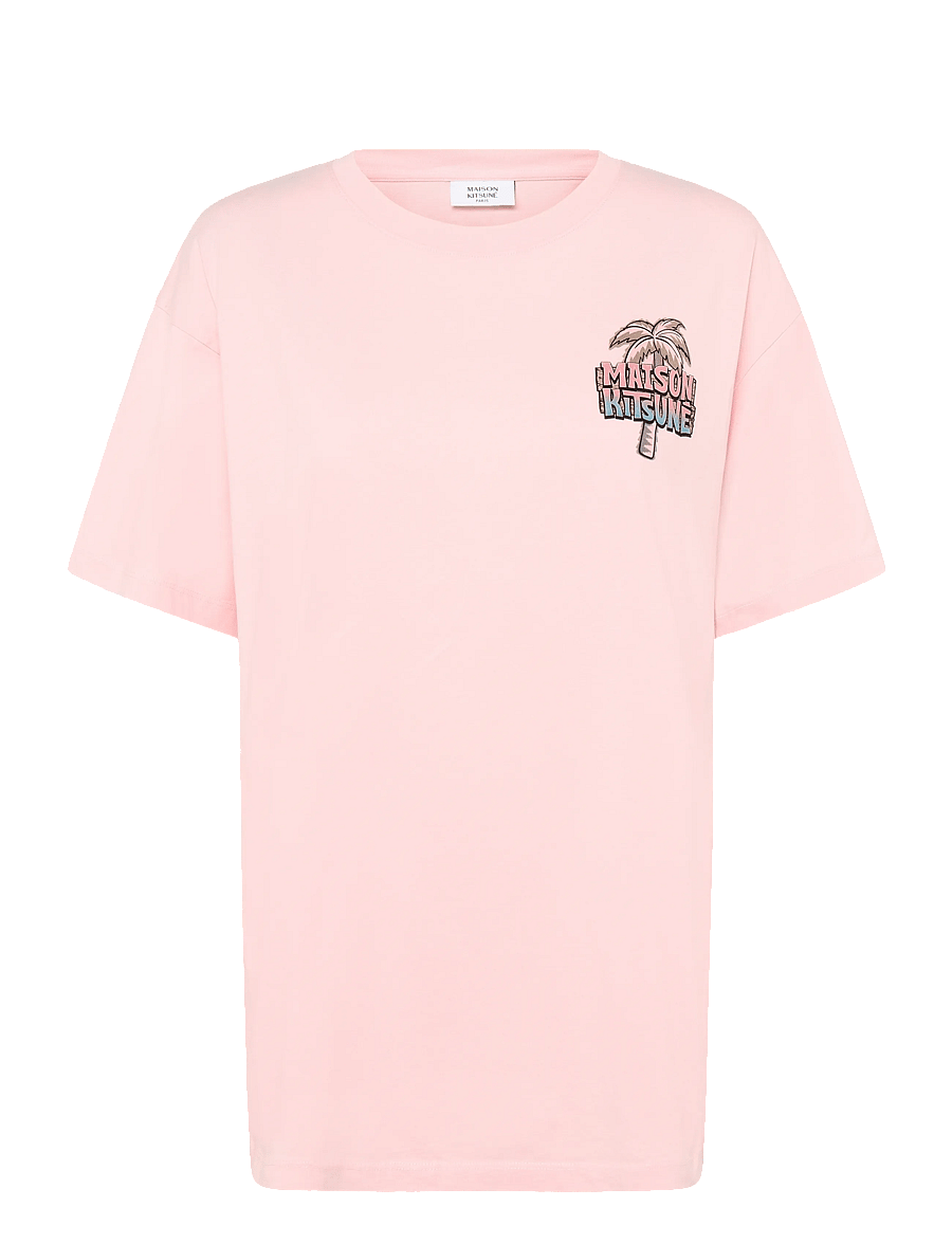 Maison Kitsune - 6-18 MAISON KITSUNE BEACH CLUB RELAXED TEE-SHIRT - t-särgid - milkshake - 1