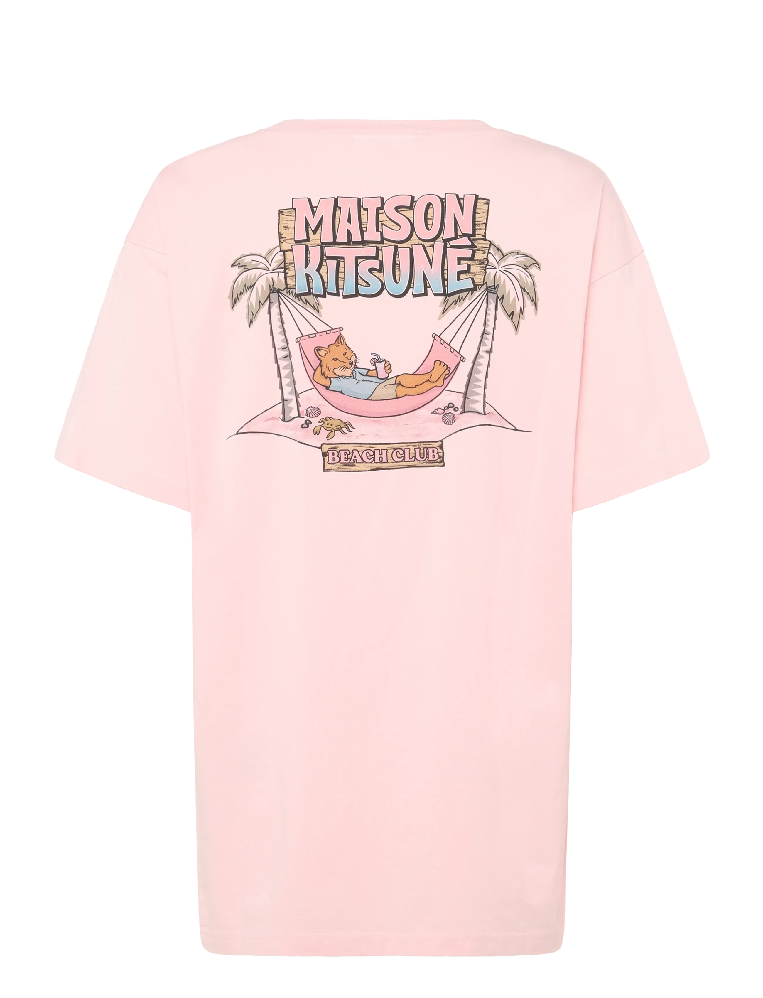 Maison Kitsune - 6-18 MAISON KITSUNE BEACH CLUB RELAXED TEE-SHIRT - milkshake - 2