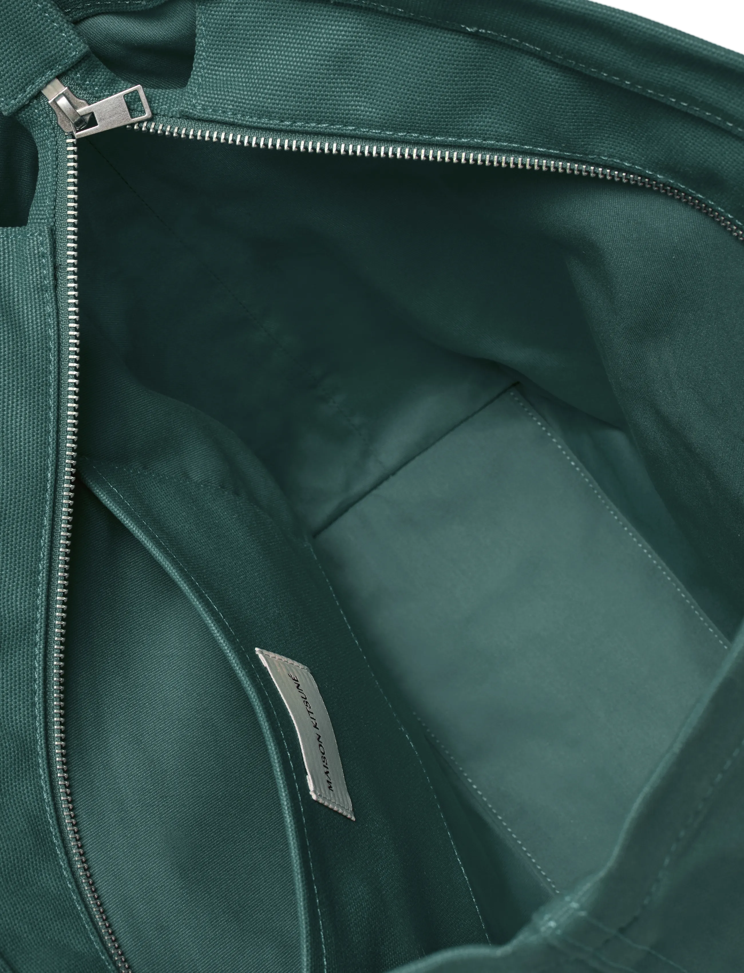 Maison Kitsune - FOX HEAD LARGE TOTE - tote bags - evergreen - 3