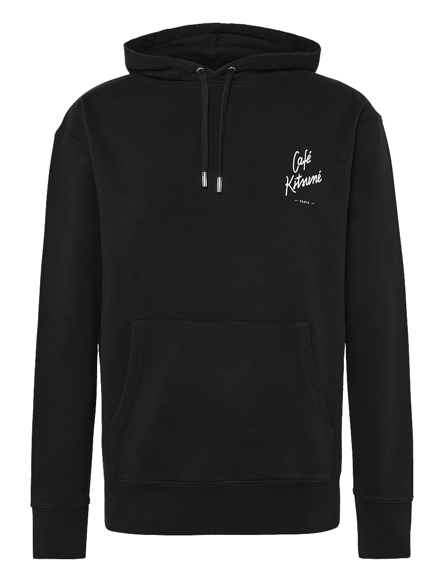 Maison Kitsune - HOODIE CAFE KITSUNE NEW - kapuutsiga pusad - black - 0