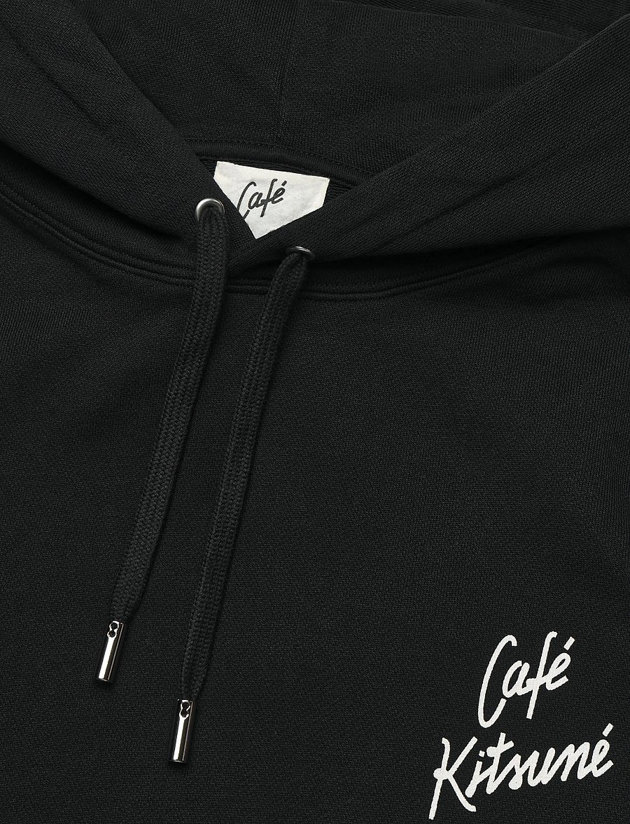 Maison Kitsune - HOODIE CAFE KITSUNE NEW - kapuutsiga pusad - black - 2