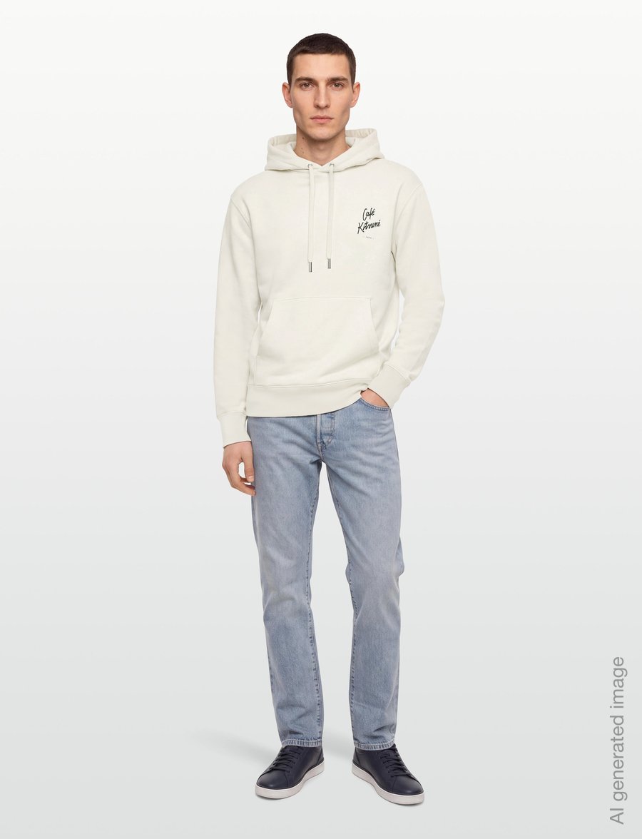 Maison Kitsune - HOODIE CAFE KITSUNE NEW - hoodies - latte - 0