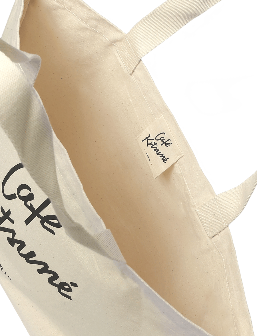 Maison Kitsune - TOTE BAG CAFE KITSUNE LT - muleposer - latte - 3