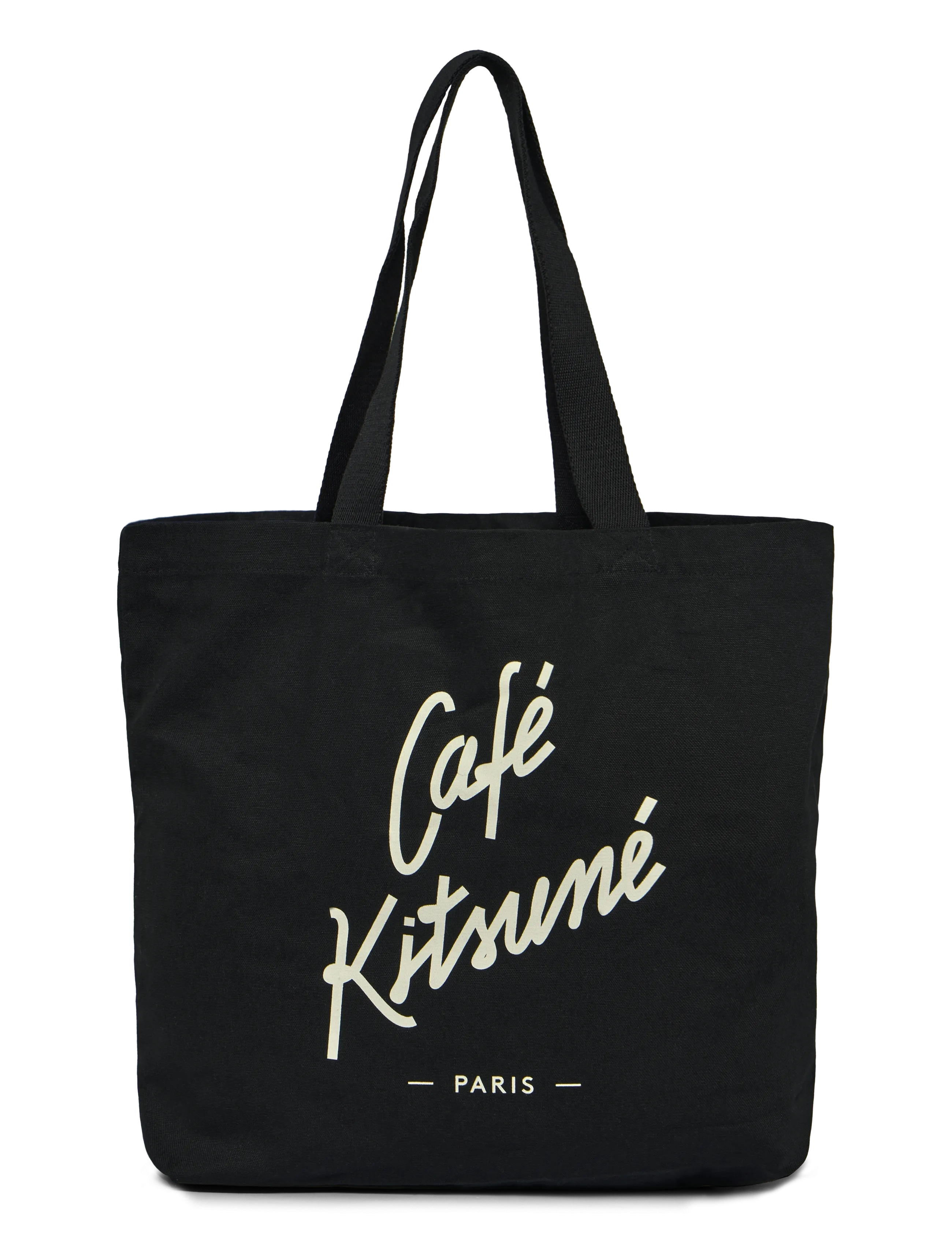 Maison Kitsune TOTE BAG CAFE KITSUNE BK - Maison Kitsuné - BLACK / black