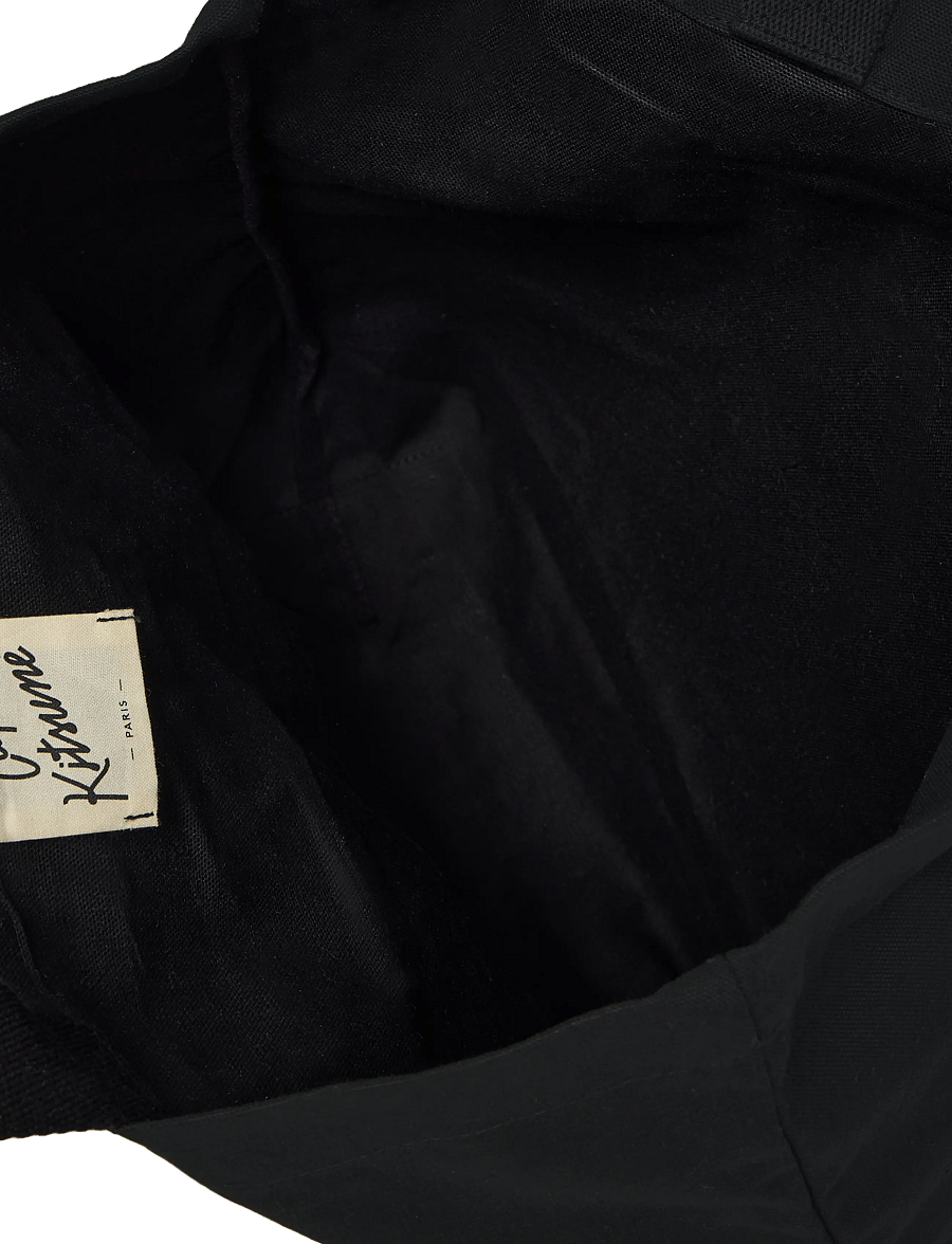 Maison Kitsune - TOTE BAG CAFE KITSUNE BK - carry bags - black - 3