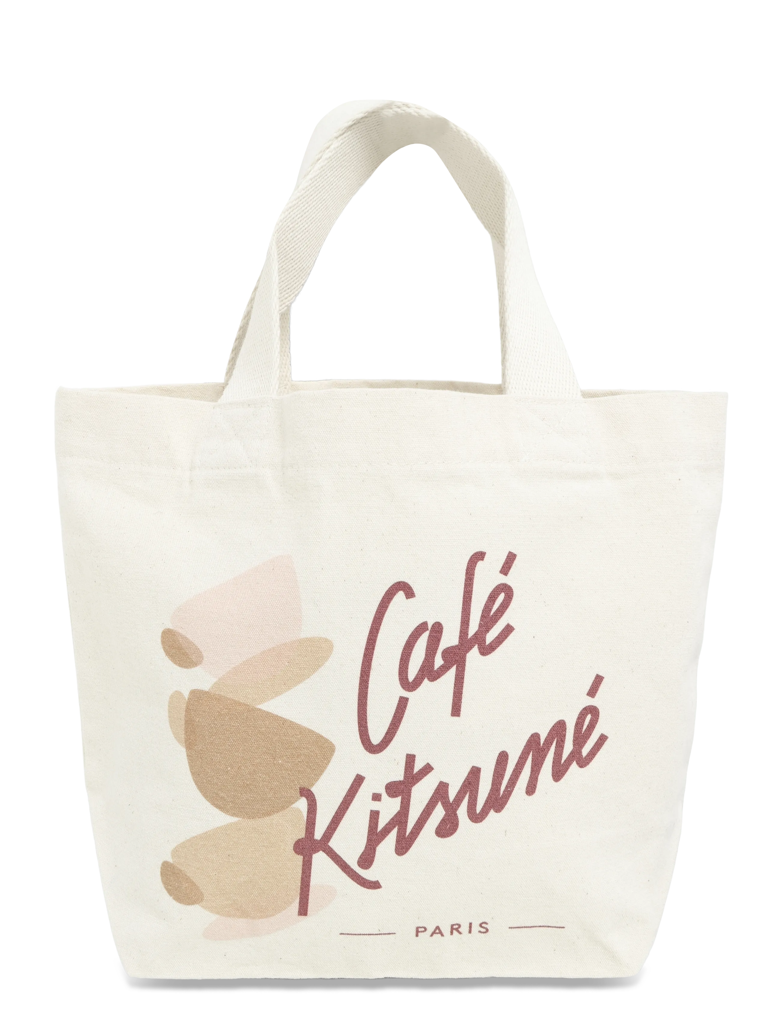 Maison Kitsune CUP CAFE KITSUNE MINI TOTE - Visa allt - LATTE / cream