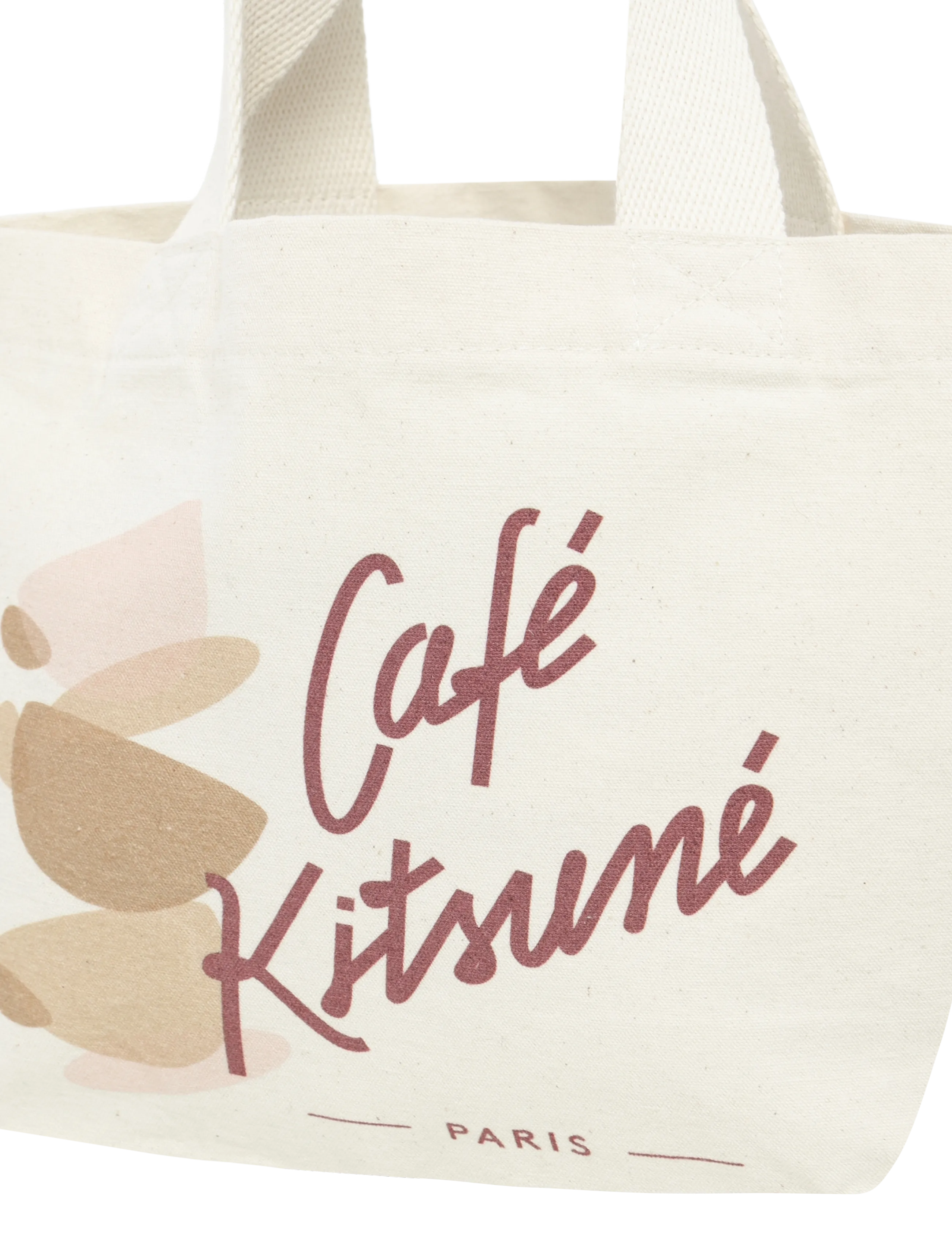Maison Kitsune - CUP CAFE KITSUNE MINI TOTE - shoppers - latte - 2