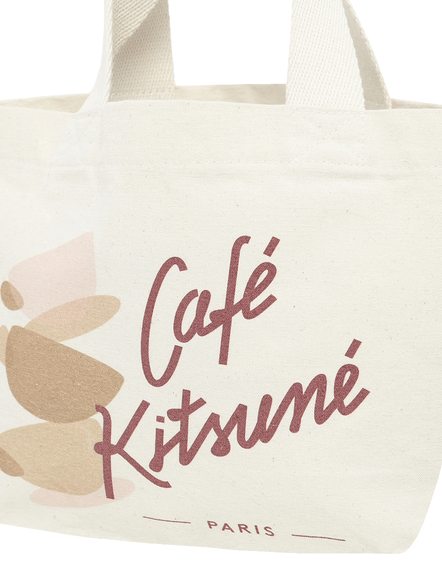 Maison Kitsune - CUP CAFE KITSUNE MINI TOTE - shoppers - latte - 2