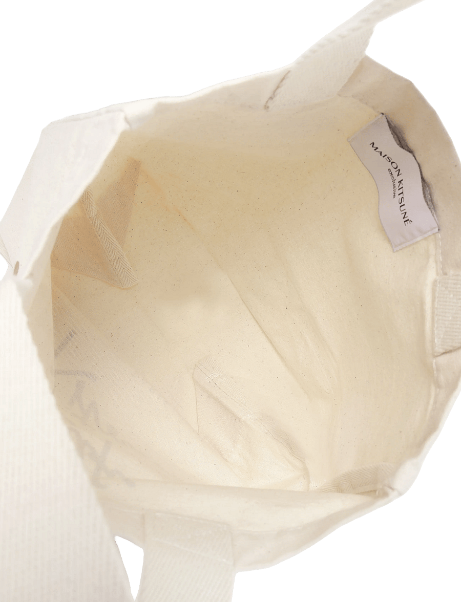 Maison Kitsune - CUP CAFE KITSUNE MINI TOTE - shoppers - latte - 3