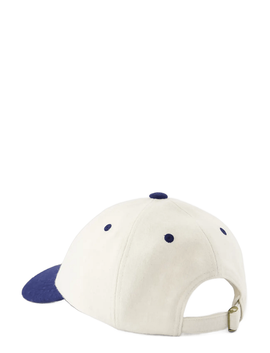 Maison Labiche - BEAUMONT PATCH COEUR - kappen - wool navy ivory - 1