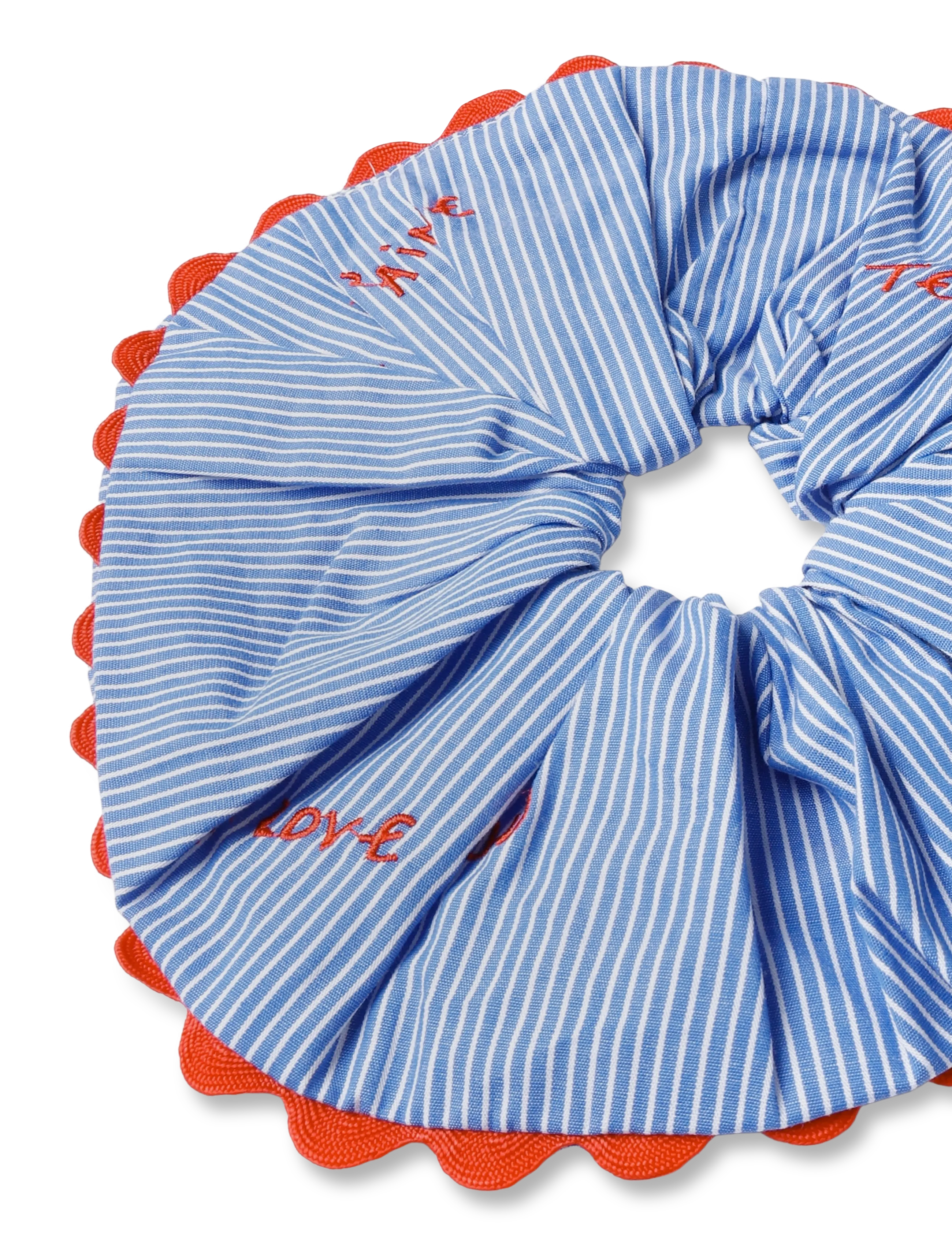Maison Labiche - DRANEM JE T'AIME TE AMO - krumputeygjur og hárteygjur - stripes blue - 3