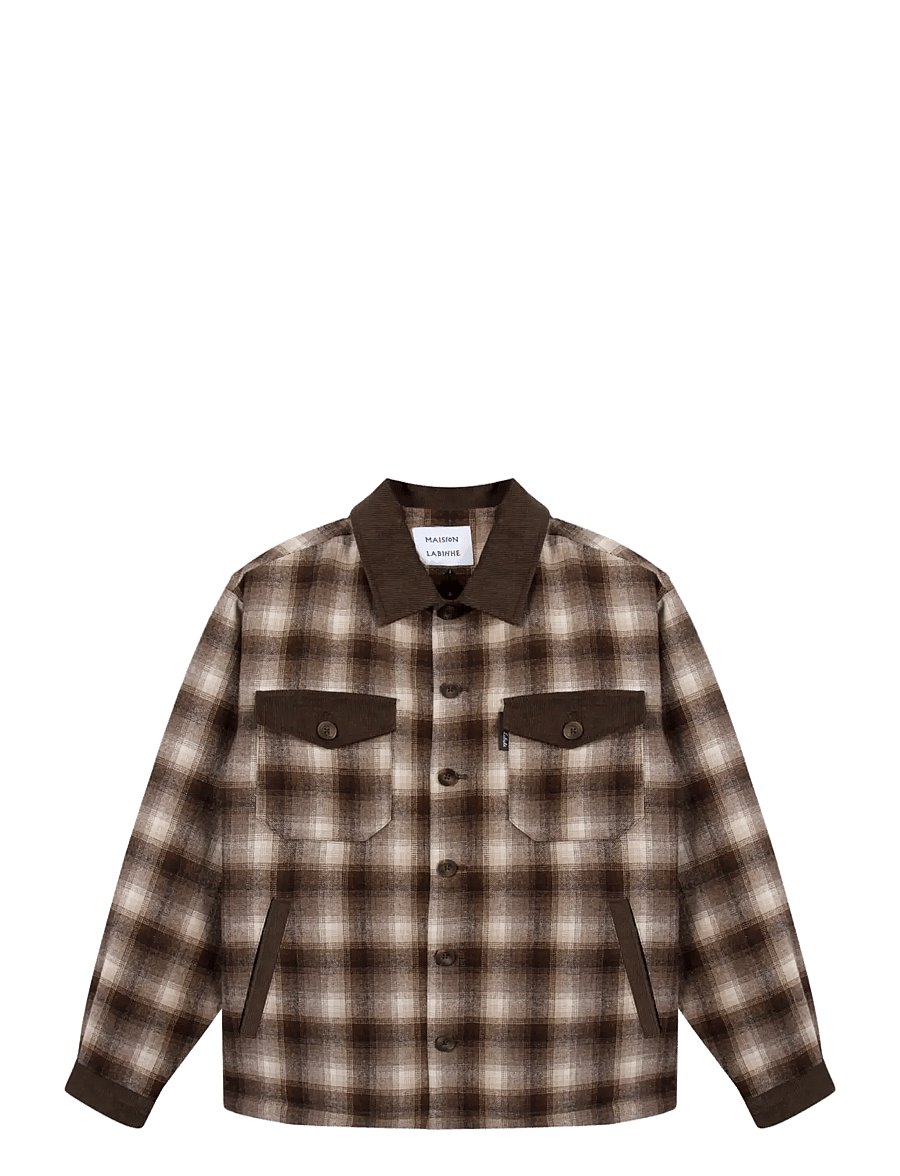 Maison Labiche - CHABRIER NB - höstjackor - plaid sand blue - 1