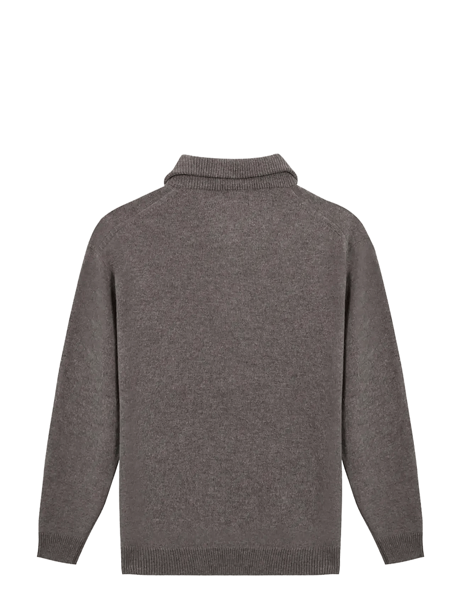 Maison Labiche - DELEPINE PATCH COEUR - halfzip strik - coffee - 1