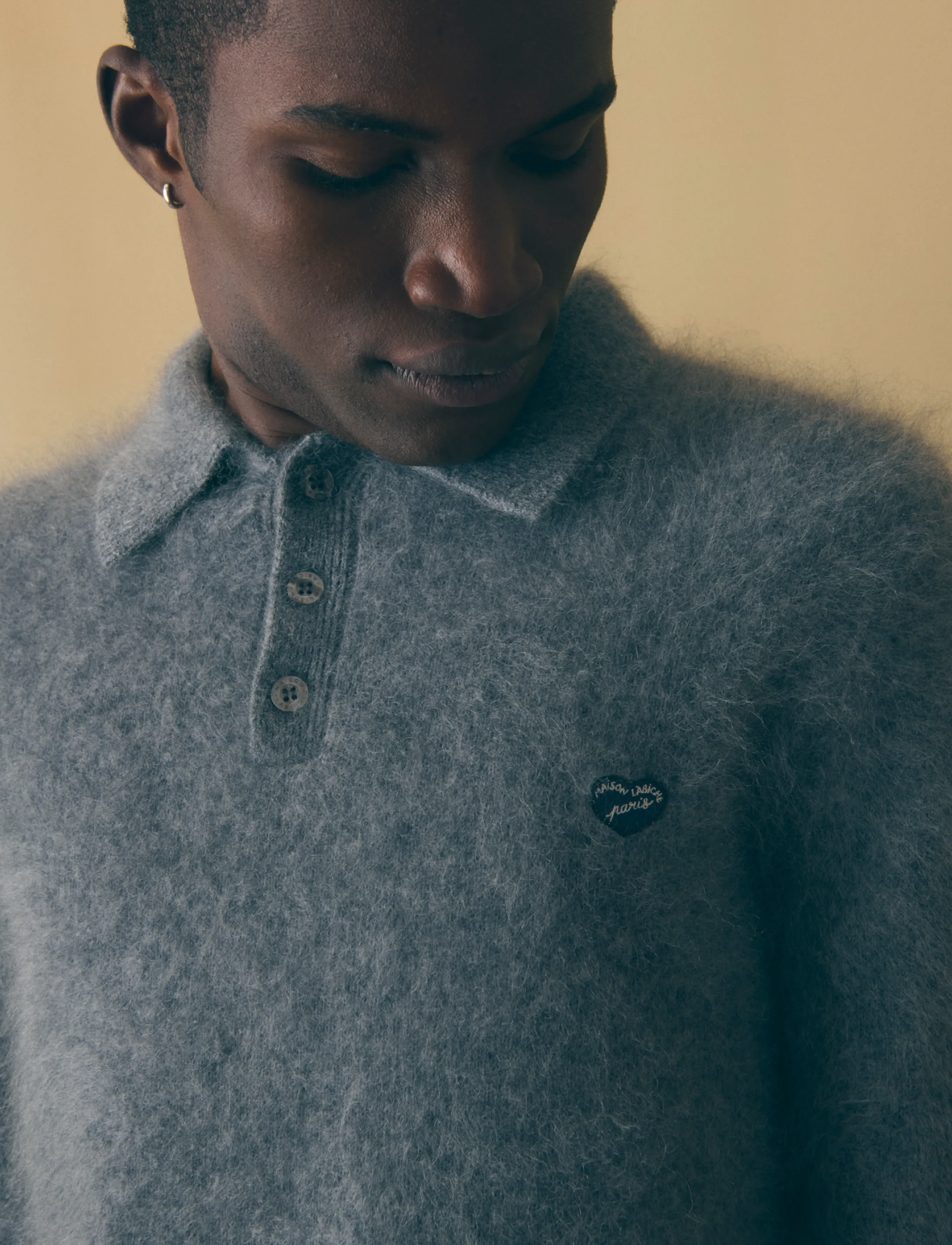 Maison Labiche - ESPEREY MINI PATCH COEUR - dark heather grey - 4