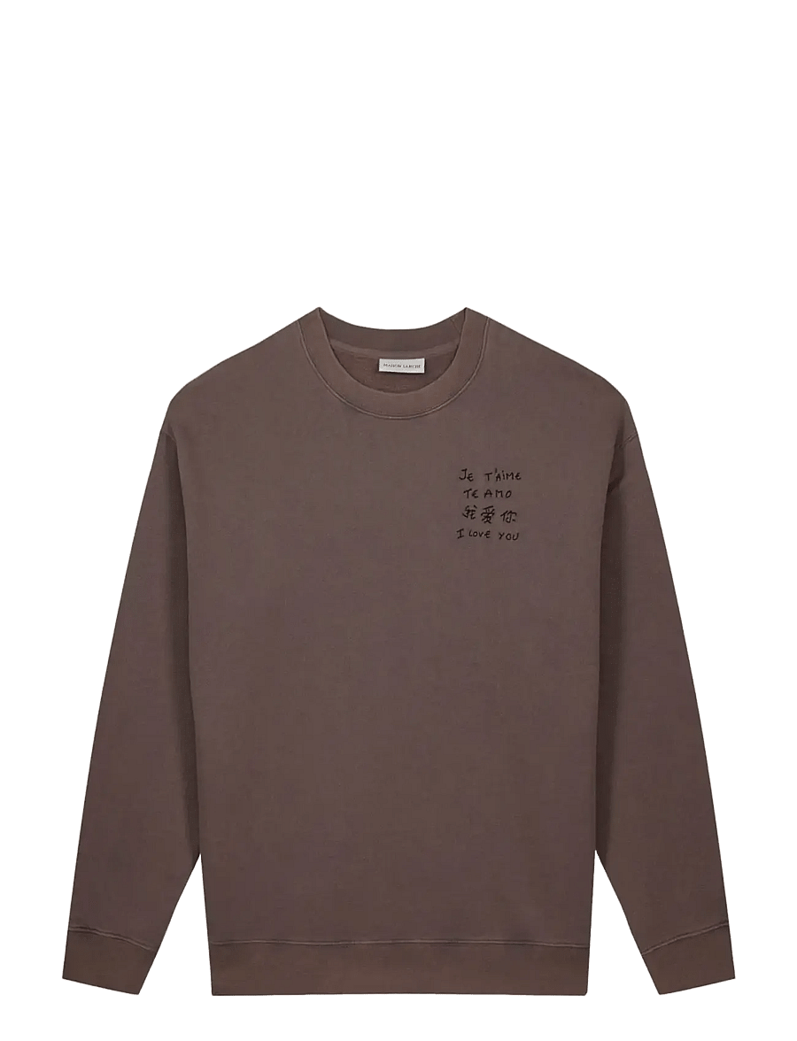 Maison Labiche - LEDRU JE T'AIME /GOTS - shop efter stil - dark ashes washed - 0