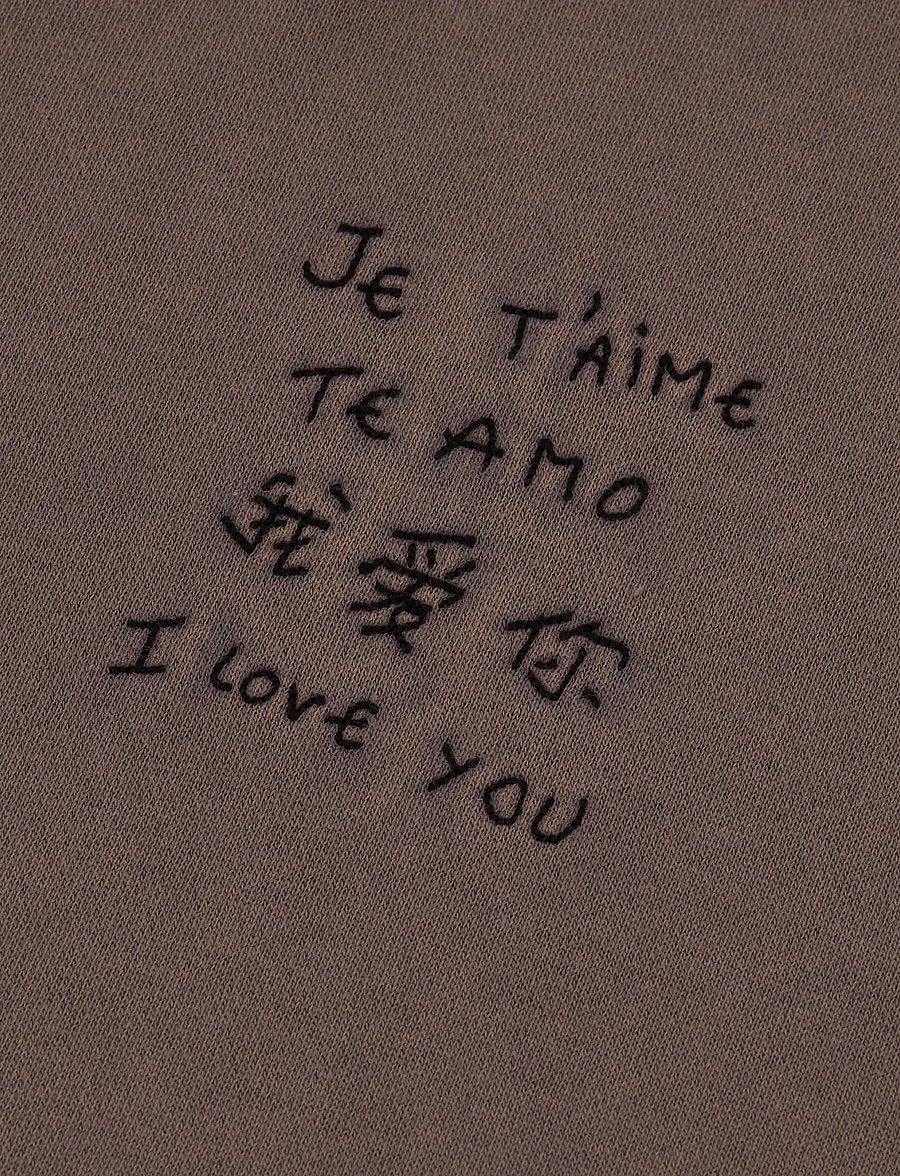 Maison Labiche - LEDRU JE T'AIME /GOTS - shop efter stil - dark ashes washed - 2