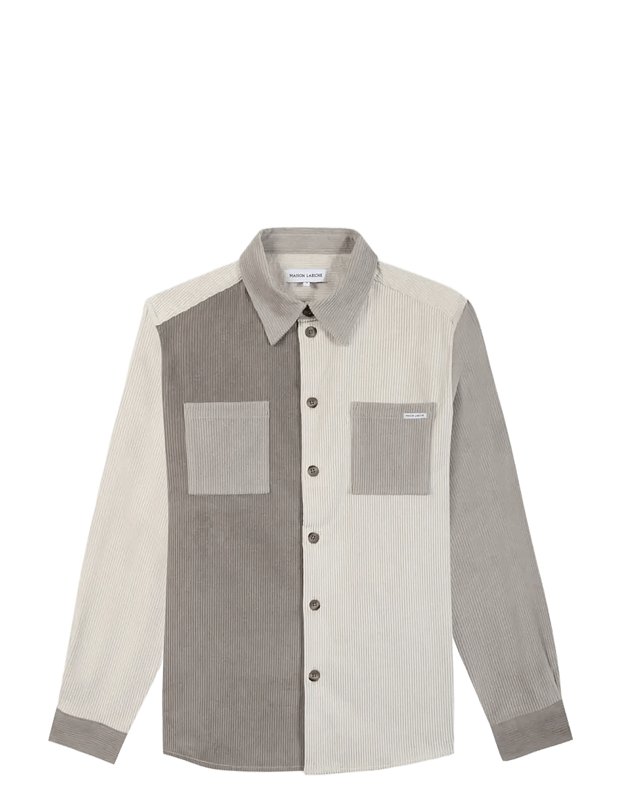 Maison Labiche - MONGE NB - cordhemden - velvet patch clay - 0