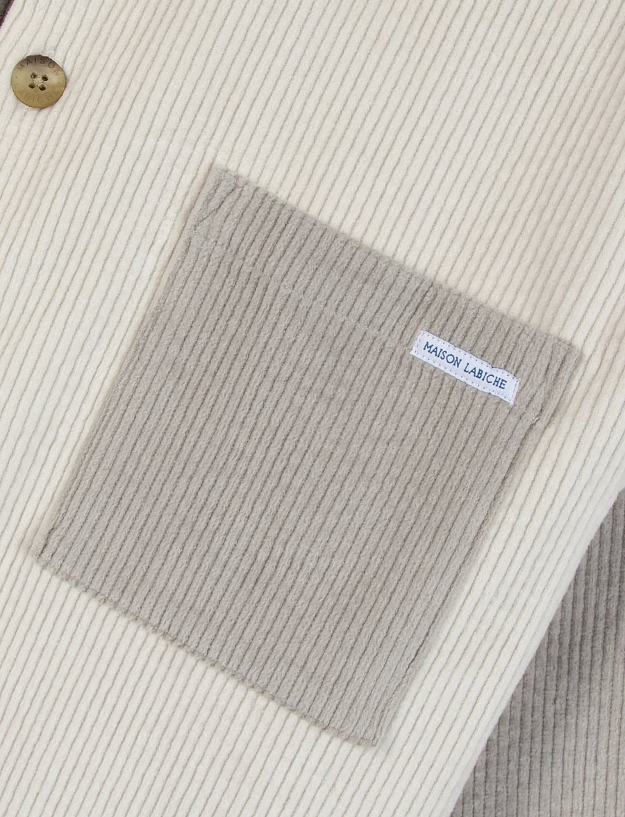 Maison Labiche - MONGE NB - cordhemden - velvet patch clay - 2