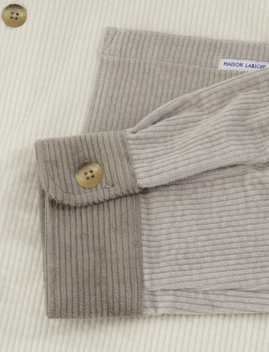 Maison Labiche - MONGE NB - cordhemden - velvet patch clay - 3