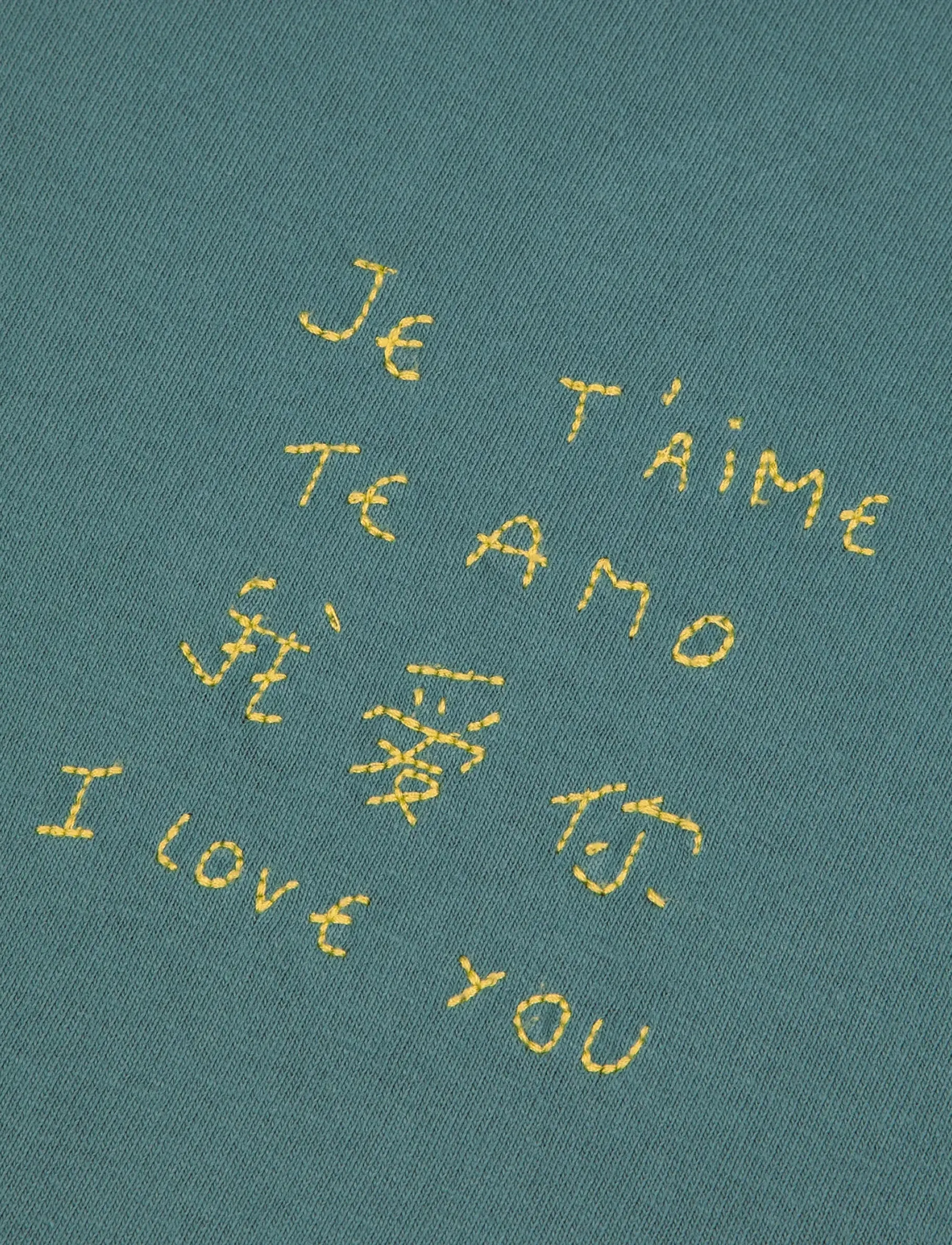 Maison Labiche - PATUREAU JE T'AIME / GOTS - kurzärmelig - sea green washed - 3
