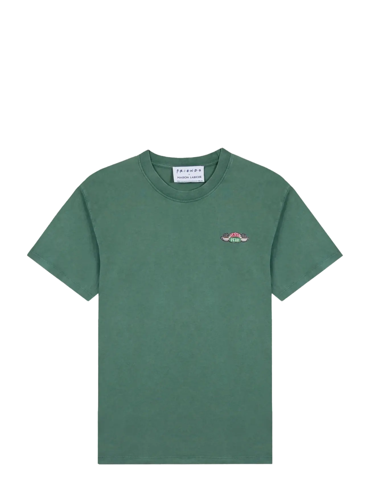 Maison Labiche Patureau Central Perk /Gots, M, Green, T-Shirts & Toppe > Kortærmede, Dame