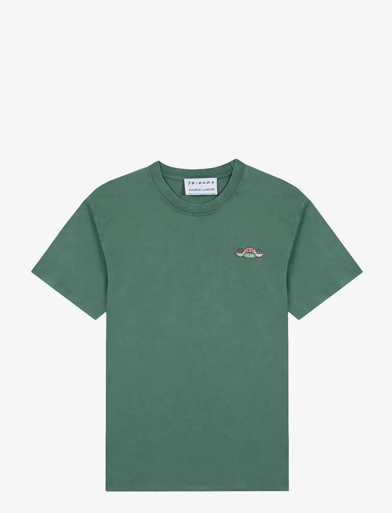 Maison Labiche - PATUREAU CENTRAL PERK /GOTS - t-shirts - friends green washed - 0