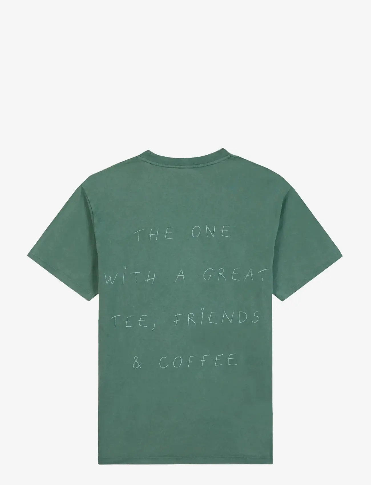 Maison Labiche - PATUREAU CENTRAL PERK /GOTS - t-shirts - friends green washed - 1