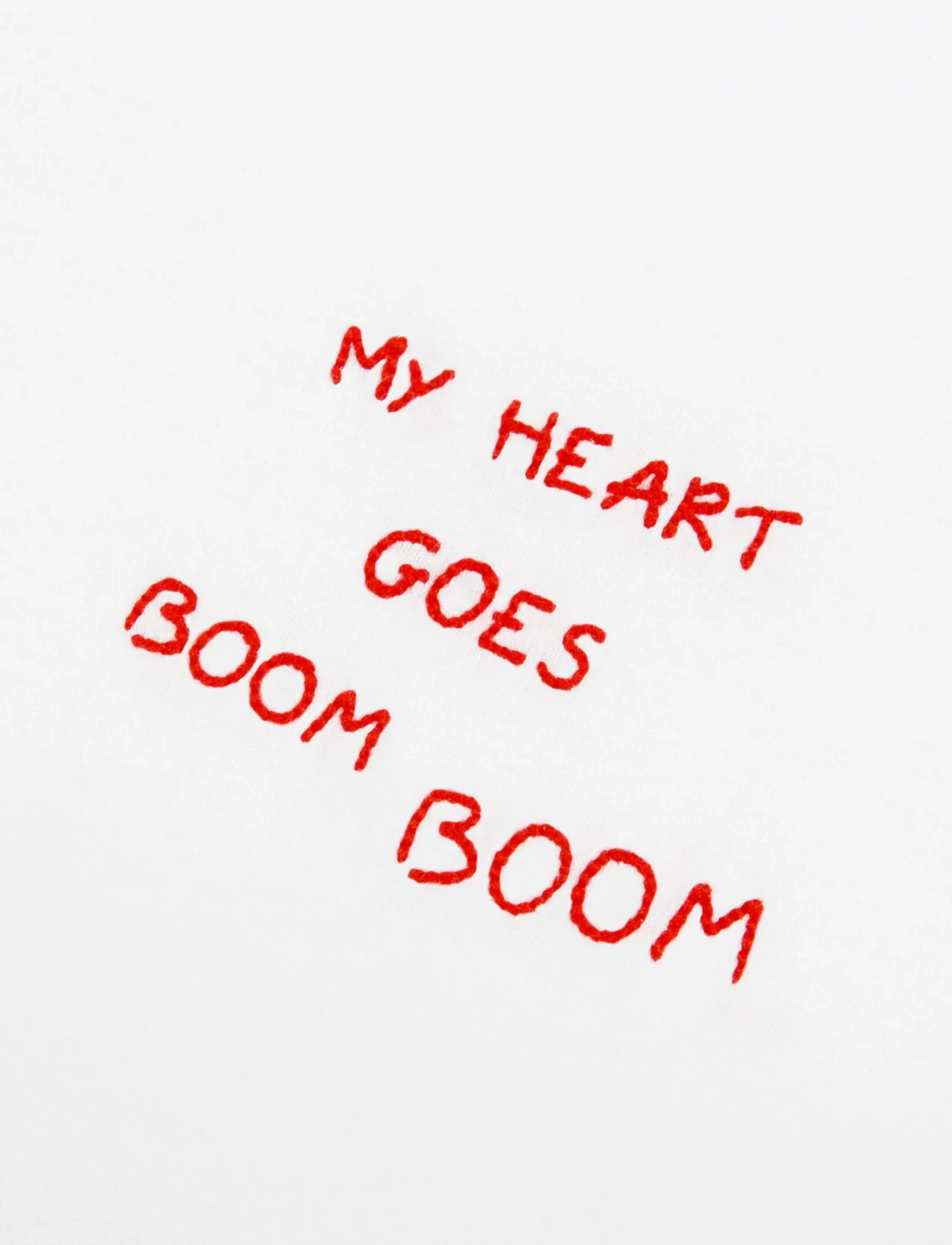 Maison Labiche - POPIN HEART GOES BOOM /GOTS - krótki rękaw - white - 1